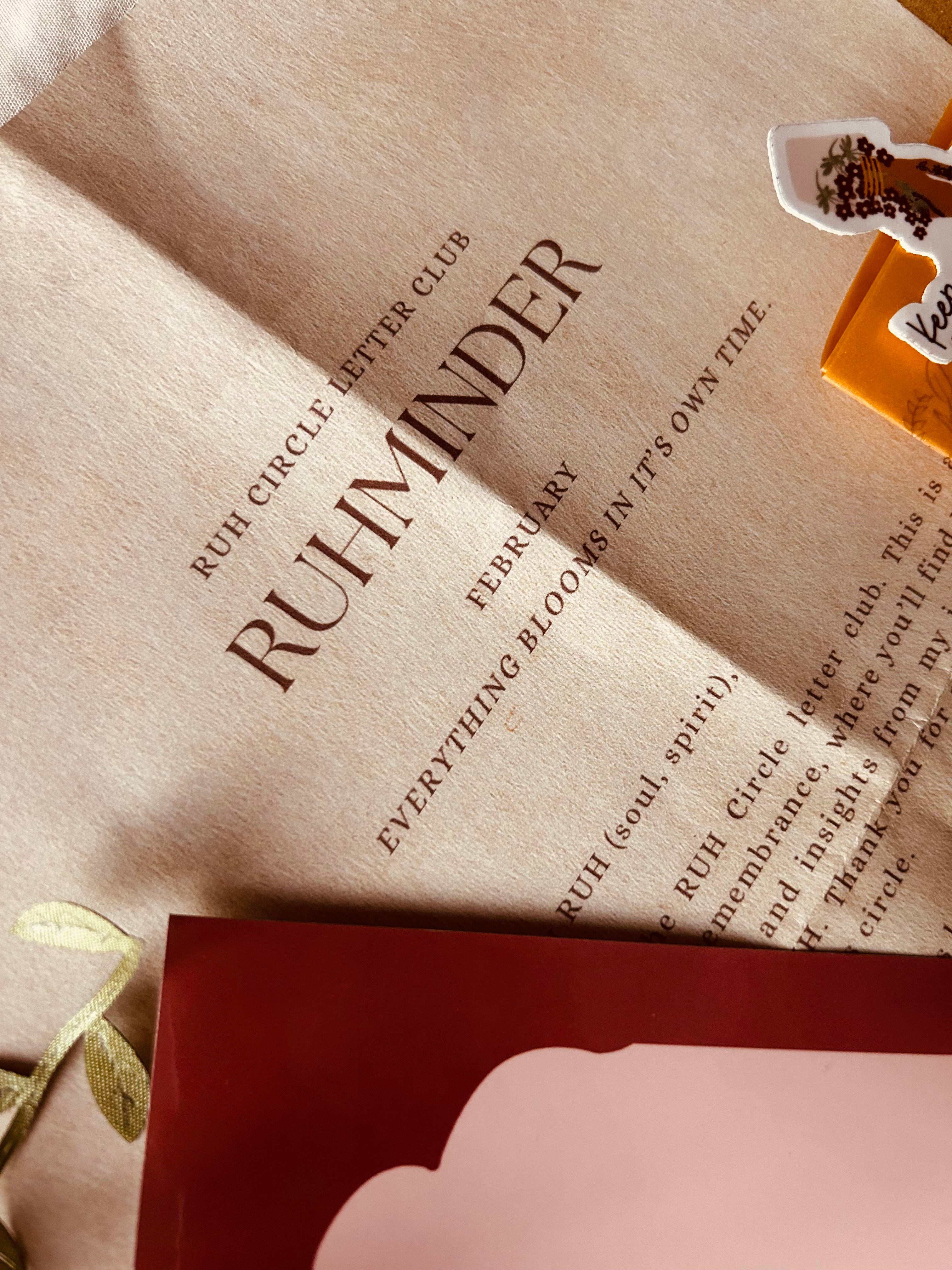 RUH Circle Letter Club