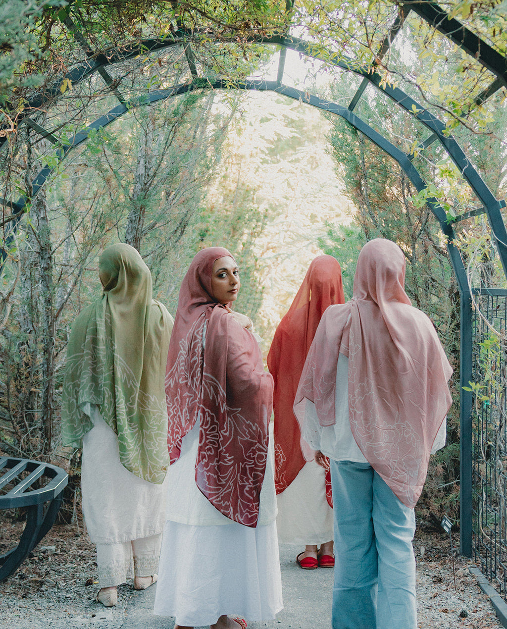 Gulnaar گلنار محل Mahal Hijab Mauve Rectangle Hijab