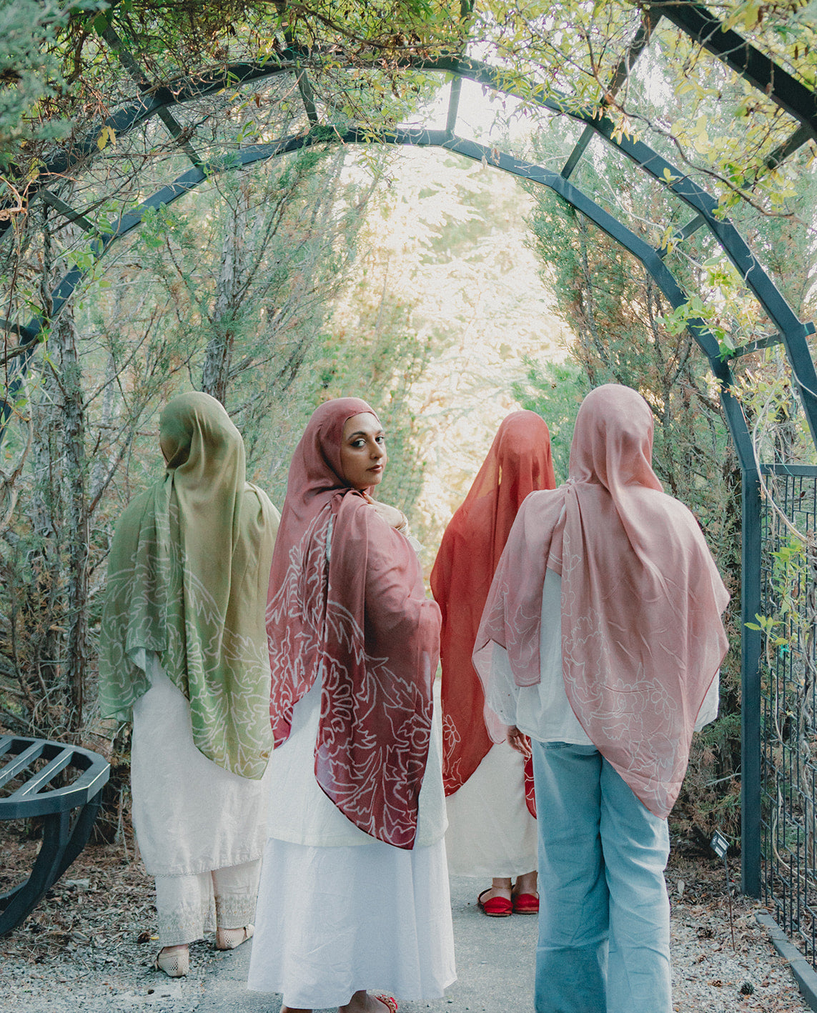 Gulnaar گلنار محل Mahal Hijab Mauve Rectangle Hijab