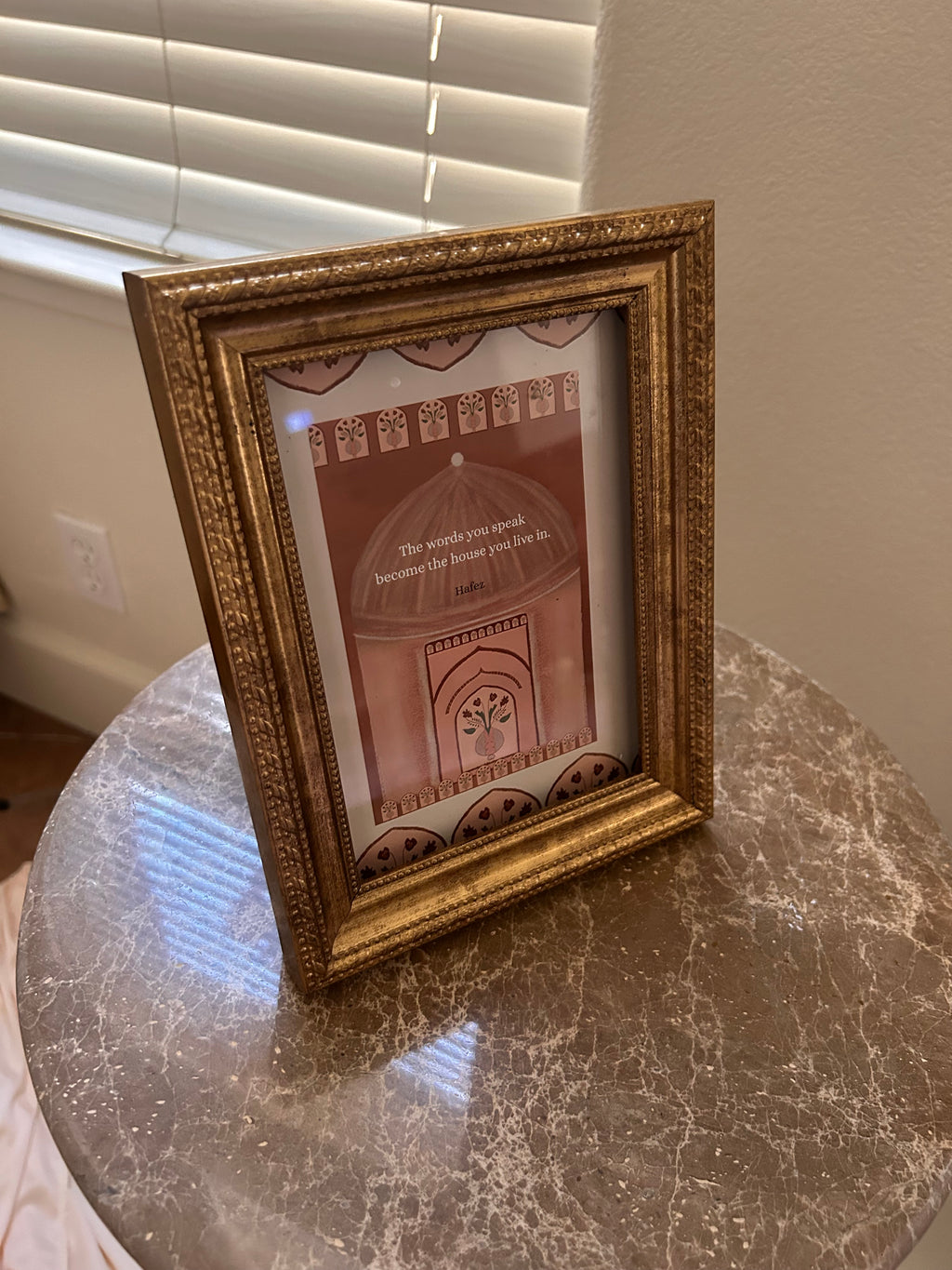 The words you speak become the house you live in wall art | Mughal inspired art