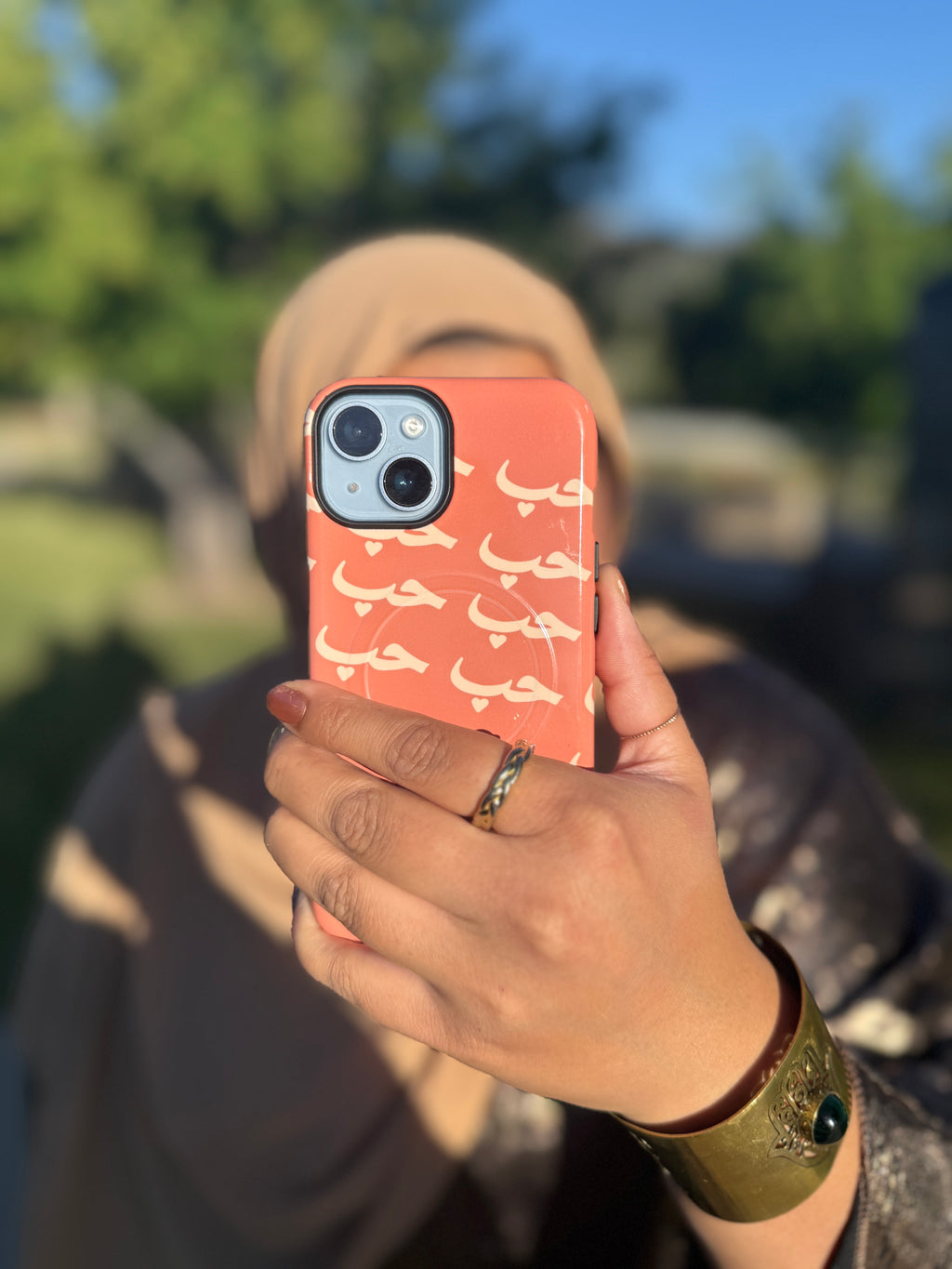 "Hubb" Terracotta MagSafe® tough case for iPhone®