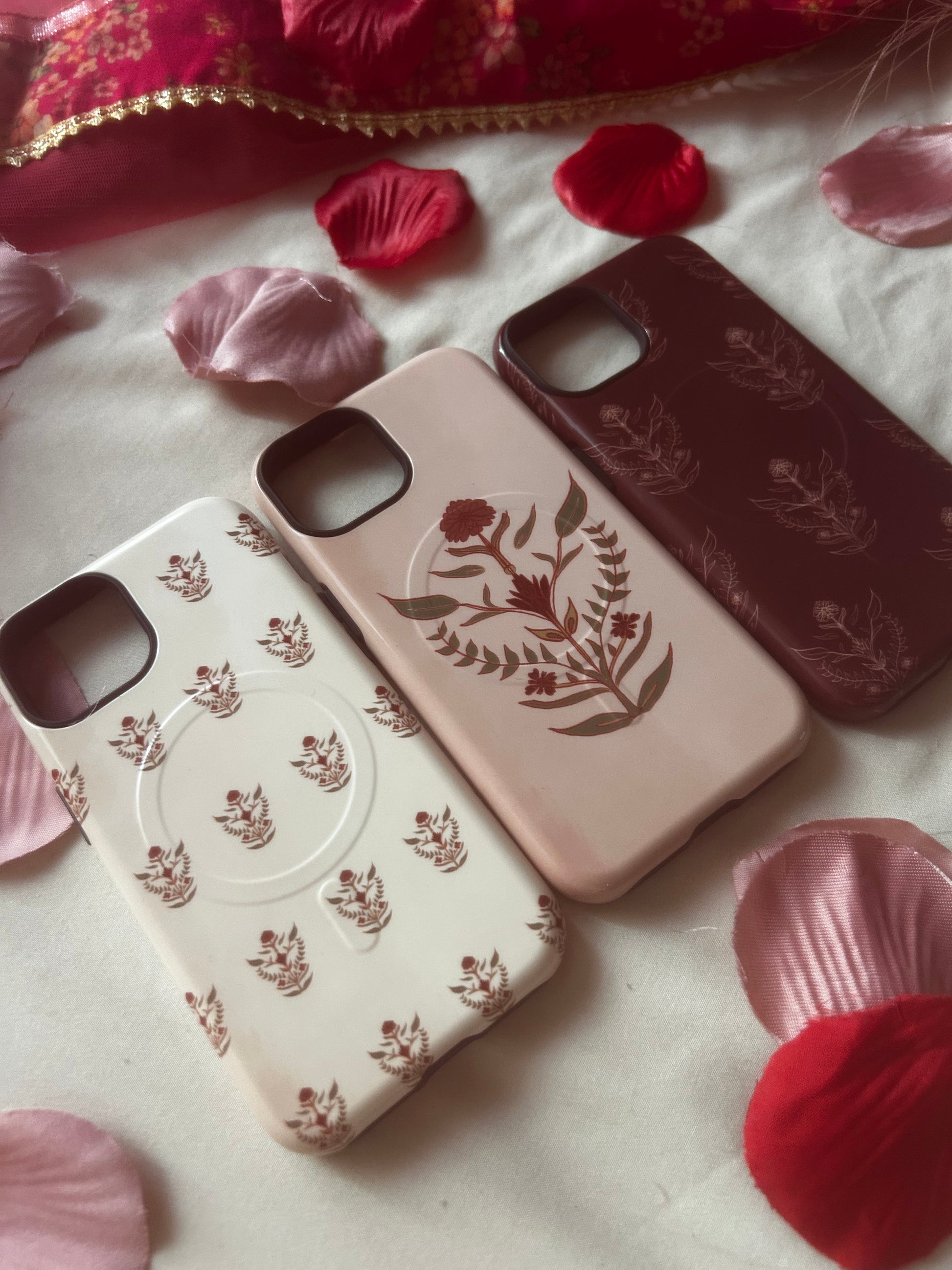 Cream Mughal MagSafe® tough case for iPhone®