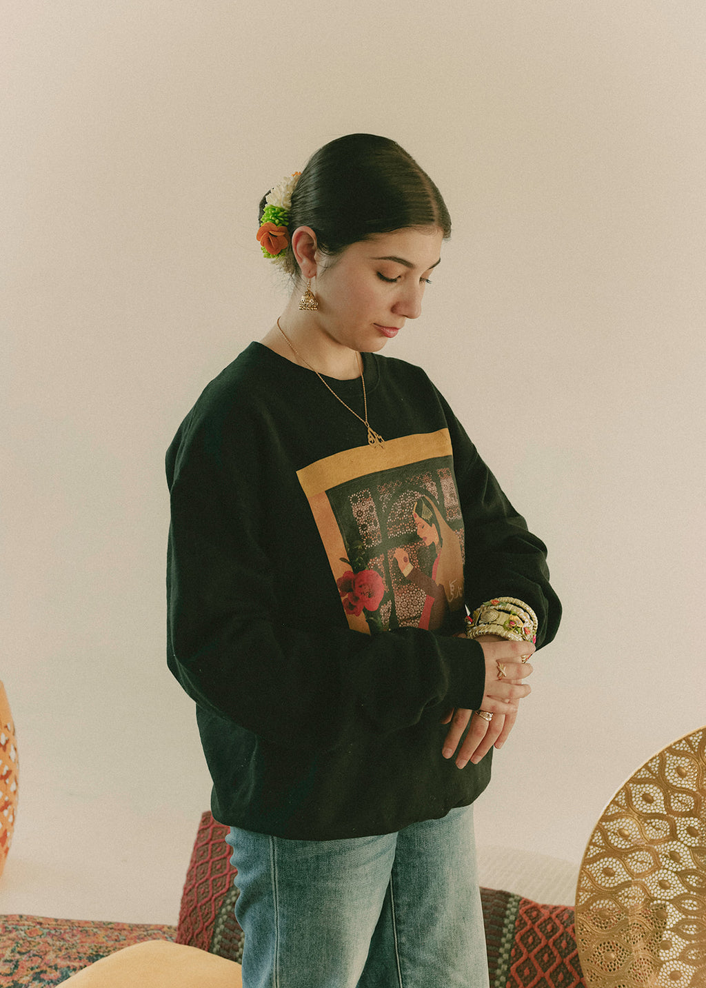 Anarkali Mughal Premium Sweatshirt