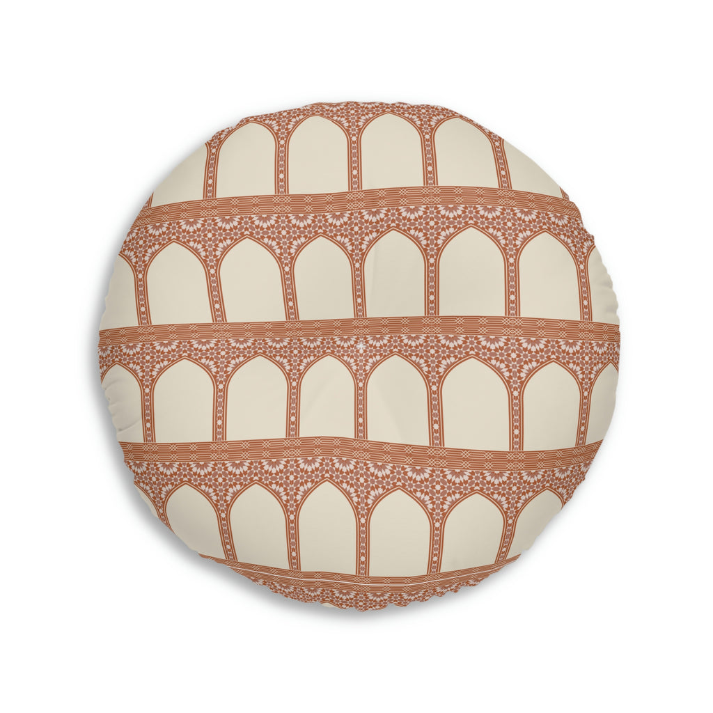 مراکشی پرنٹ | ٹفٹڈ فرش تکیہ | گول | ایک سائز