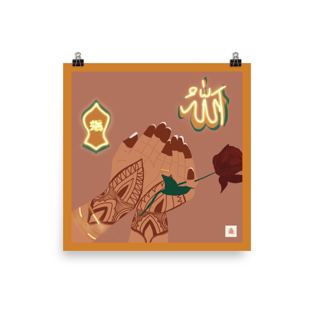 پیارے آرٹ پرنٹ کے ساتھ مباشرت لمحہ | 10 x 10 | 12 x 12