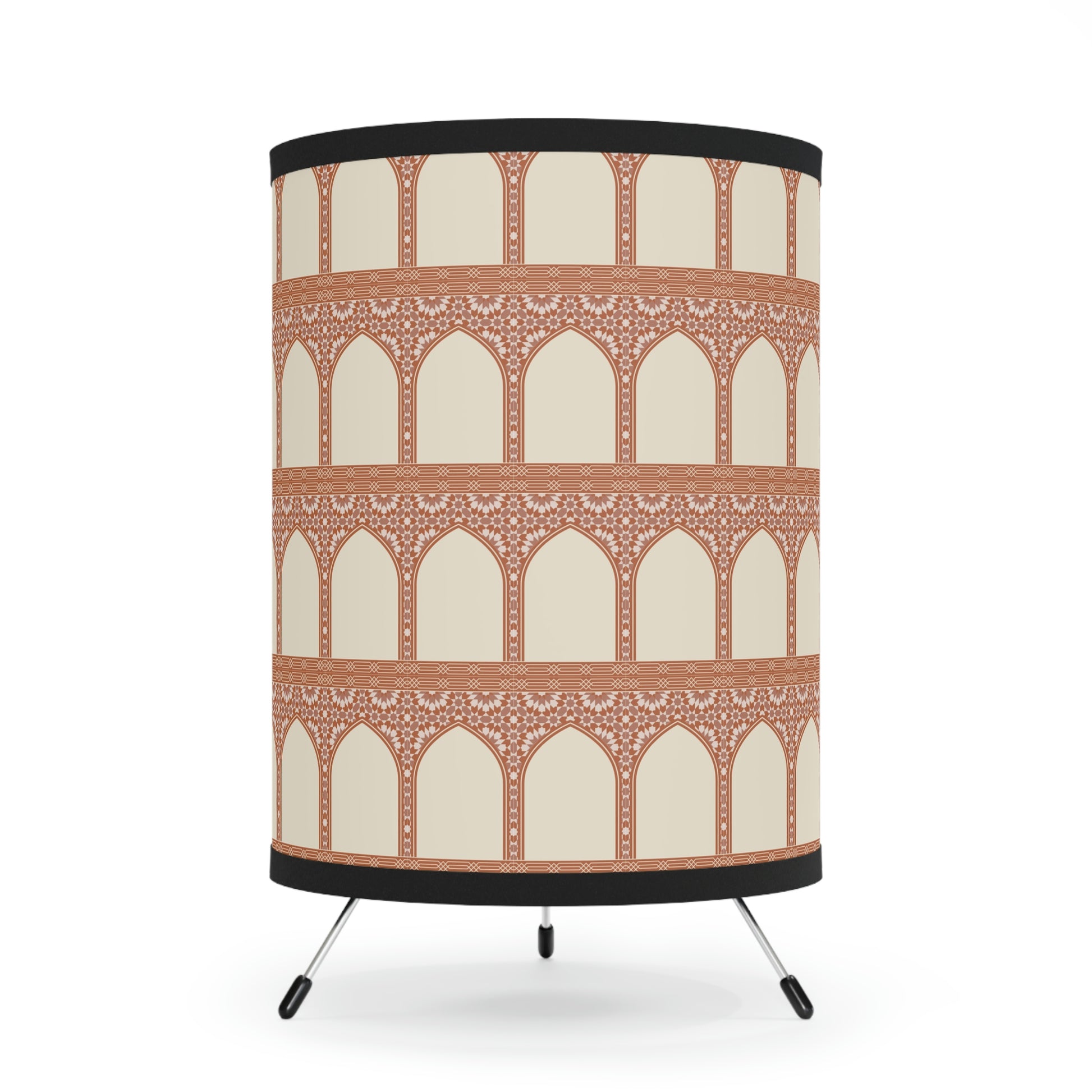 مراکشی طباعت شدہ تپائی چراغ | بلب شامل نہیں | ایک سائز